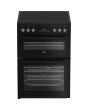Beko EDC6731K 60Cm Double Oven Electric Cooker Black
