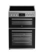 Beko EDC6731S 60Cm Double Oven Electric Cooker Silver