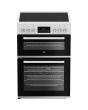 Beko EDC6731W 60Cm Double Oven Electric Cooker White