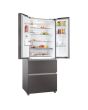 Haier HFR3718ENMD 70Cm 60/40 Total No Frost Fridge Freezer - Dark Inox