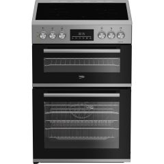Beko EDC6731S 60Cm Double Oven Electric Cooker Silver