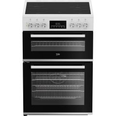 Beko EDC6731W 60Cm Double Oven Electric Cooker White