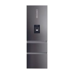 Haier HTW5618EWMP 60Cm 60/40 Frost Free Fridge Freezer - Dark Inox