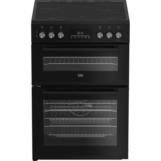 Beko EDC6731K 60Cm Double Oven Electric Cooker Black