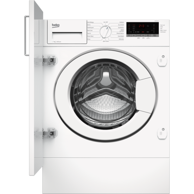 Beko WTIK74151F 7Kg 1400 Spin Integrated Washing Machine