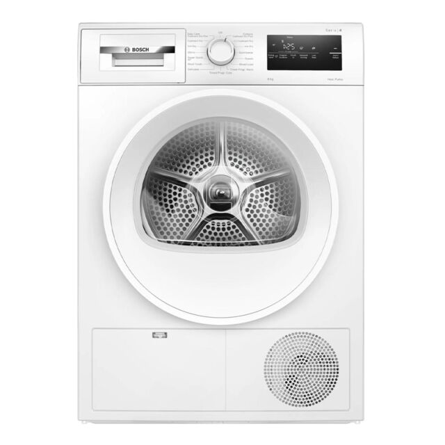 Bosch WTH85225GB 8Kg Heat Pump Tumble Dryer - White