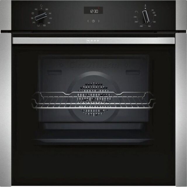 Neff B3ACE4HN0B Slide+Hide® Built In Electric Single Oven - Stainless Steel